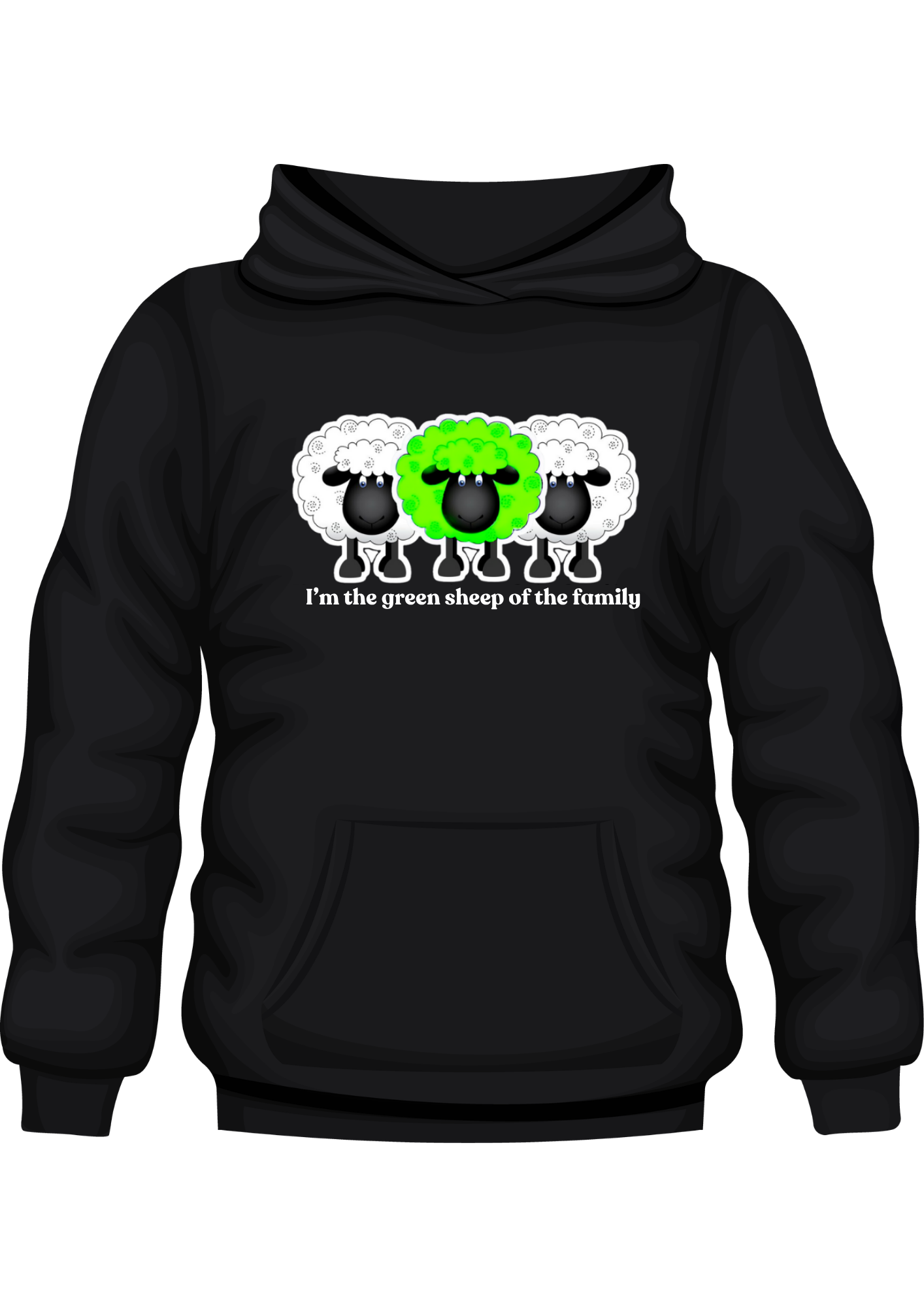 Die Groen Skaap van die Familie Hoody