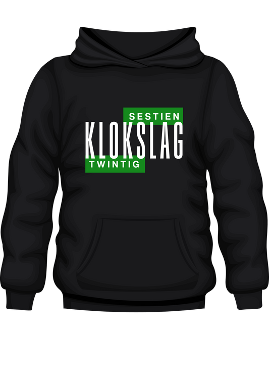Die "Klokslag 16h20" Hoodie (Want Stiptelikheid is 'n Deug)